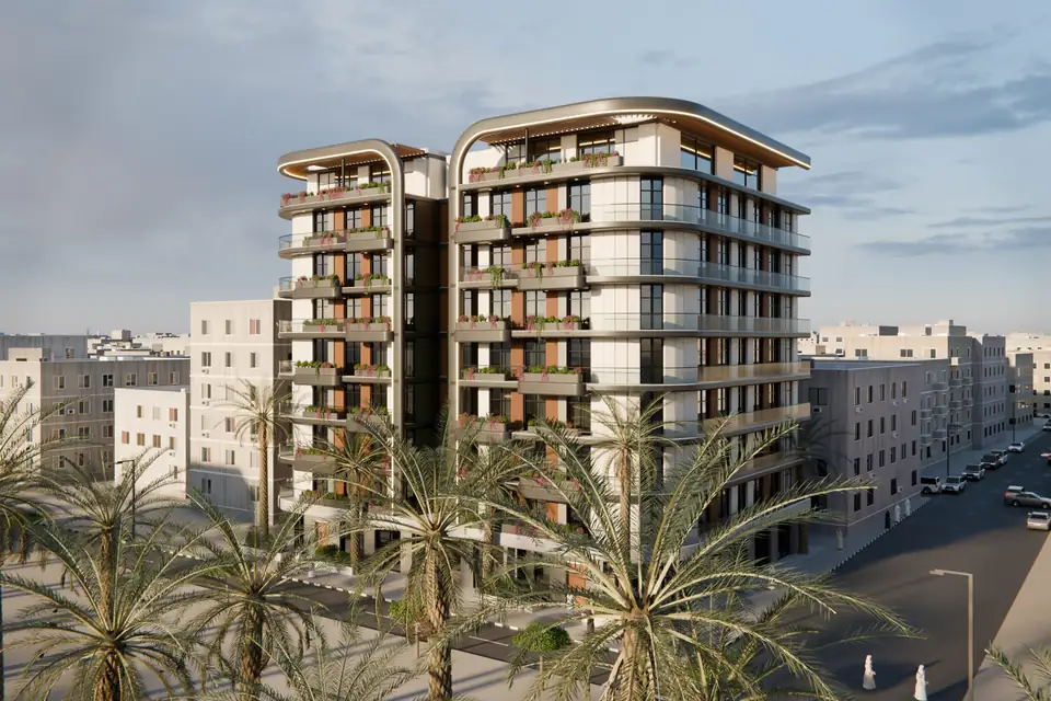الأبراج السكنية، اللقطة الرئيسية: الريندر
